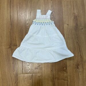 Zara Smocked Tiered Sleeveless Dress